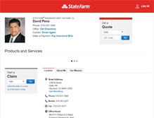 Tablet Screenshot of davidpenainsurance.com